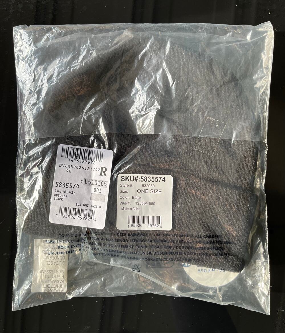 LL Bean Black Winter Hat
